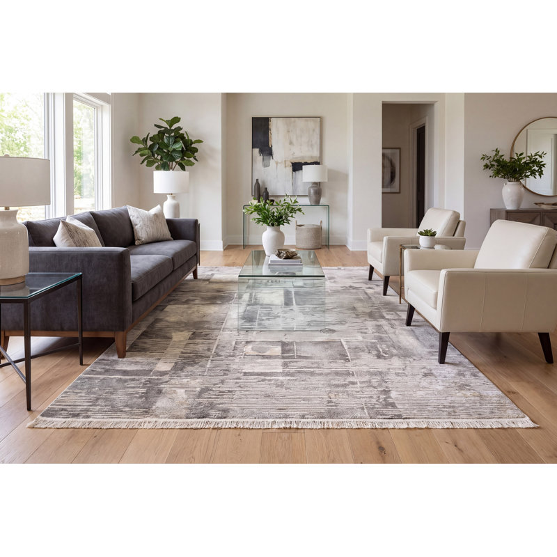 Abstract Indoor Rug, Rectangle 2'7" x 4'11"