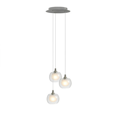 Luminaire suspendu sphère 3 lumières Mission