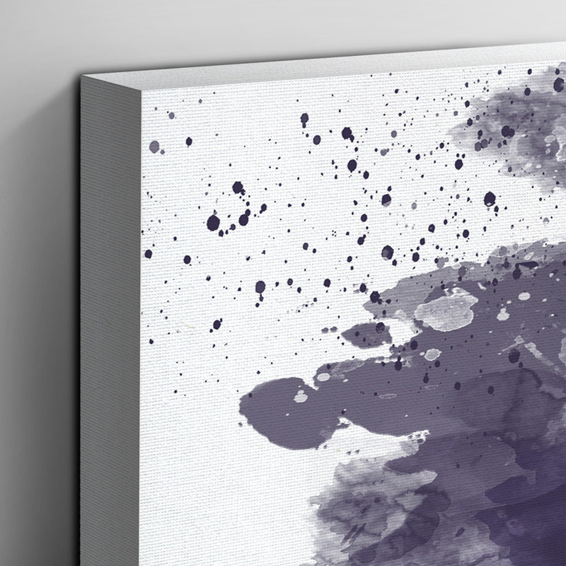 Flower Lilac Purple Pink - Wall Art, 50cm H x 76cm W, Wrapped Canvas