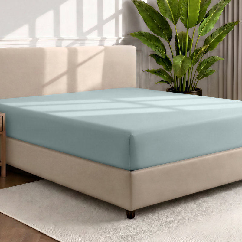 Microfiber Fitted Sheet, Twin XL Fitted Sheet, Sea Spray