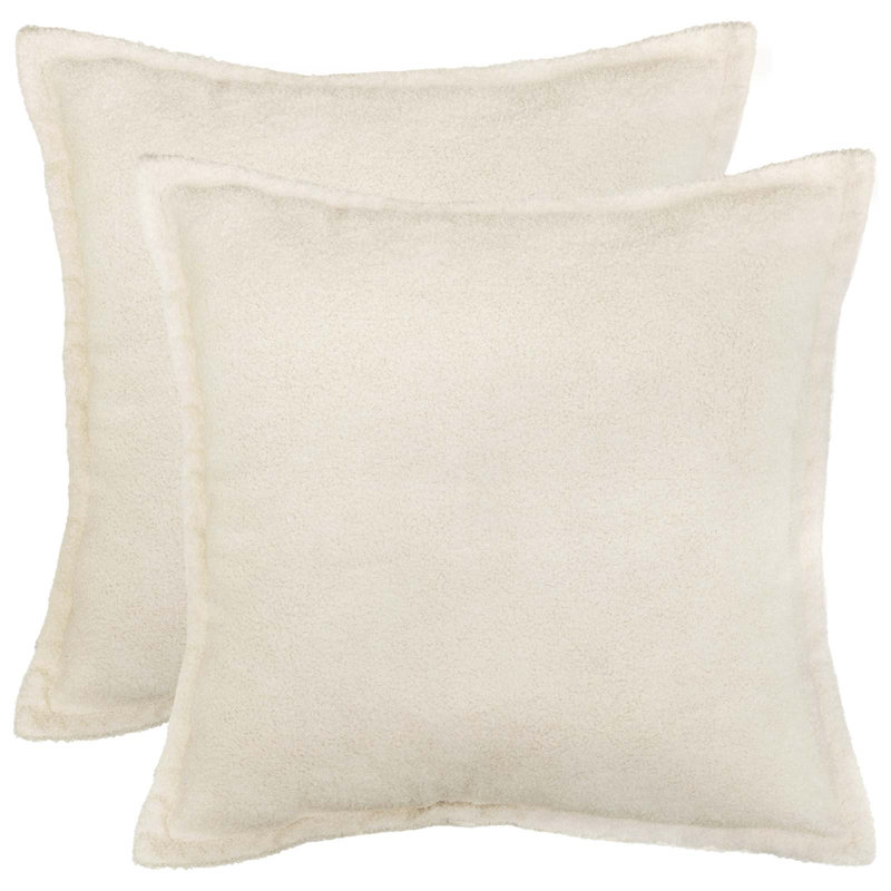 Dark Grey Cushion Cover, Square 80cm, Cream