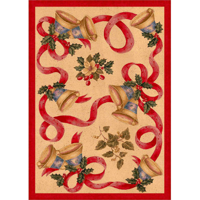 Norsworthy Tufted Bells and Bows Area Rug