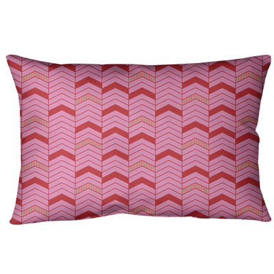 Coussin lombaire à chevrons