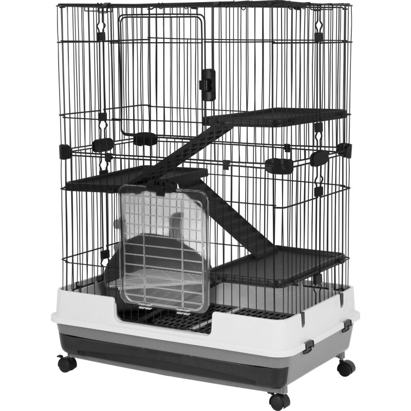 Cage à petits animaux avec rampe Chinwendu, H 43 po x l 39 po x P 26 po
