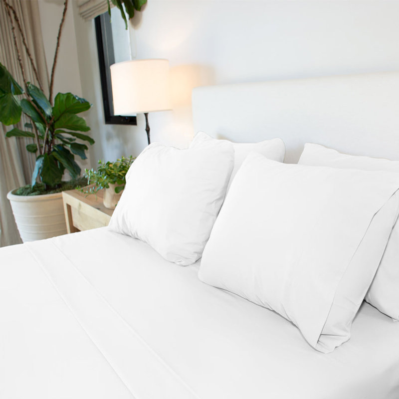 Lux Enzyme-Washed Double-Brushed 2pc. Pillowcase Set, White, Queen