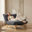 Fauteuil à billes en velours côtelé Soft Support-133994729