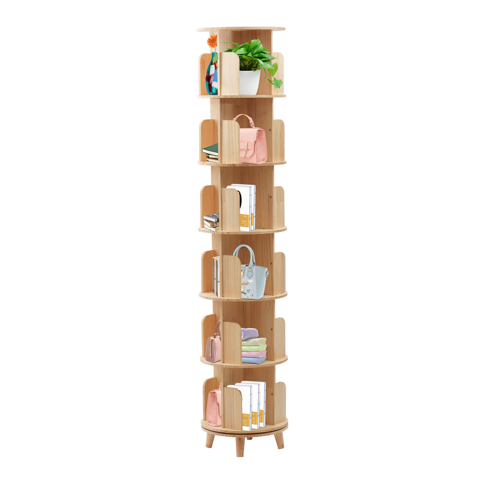 https://assets.wfcdn.com/im/53757134/compr-r85/2562/256212244/ernesha-floor-standing-rotating-bookcase-rack.jpg