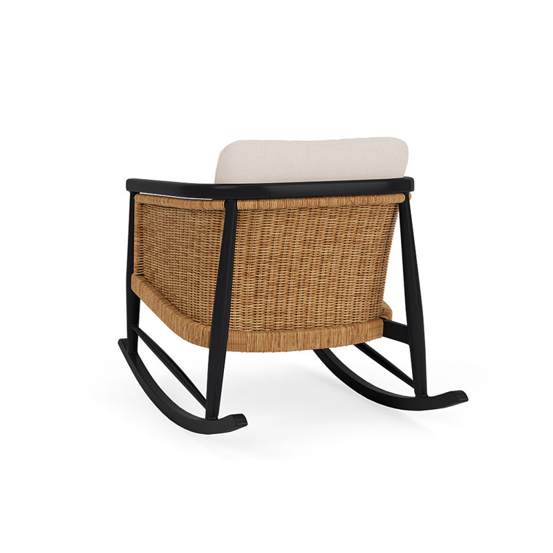 Galloway Outdoor Rocker Chair, Canvas Birds Eye