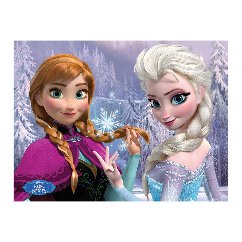 Anna & Elsa Woods French Graphic Art Print on Canvas
