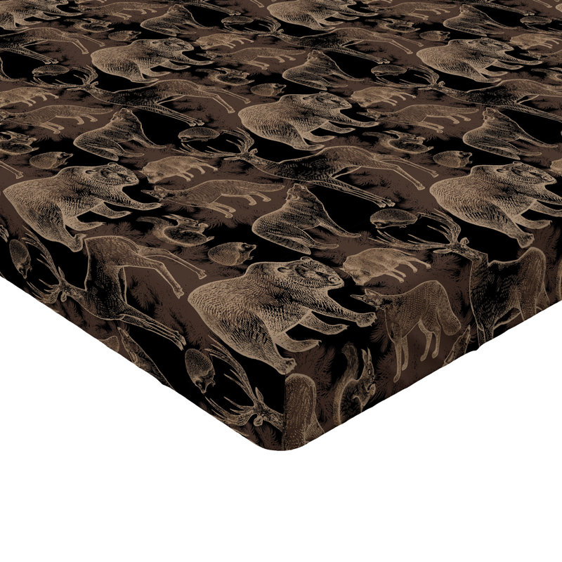 Drap-housse Ambesonne Woodland Wild Bear, Drap-housse de taille double