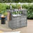 Outdoor Style Bar Table With Wheels And Glass Top - Brown For Pool Parties Stylish Drink Cart Backyard Entertaining