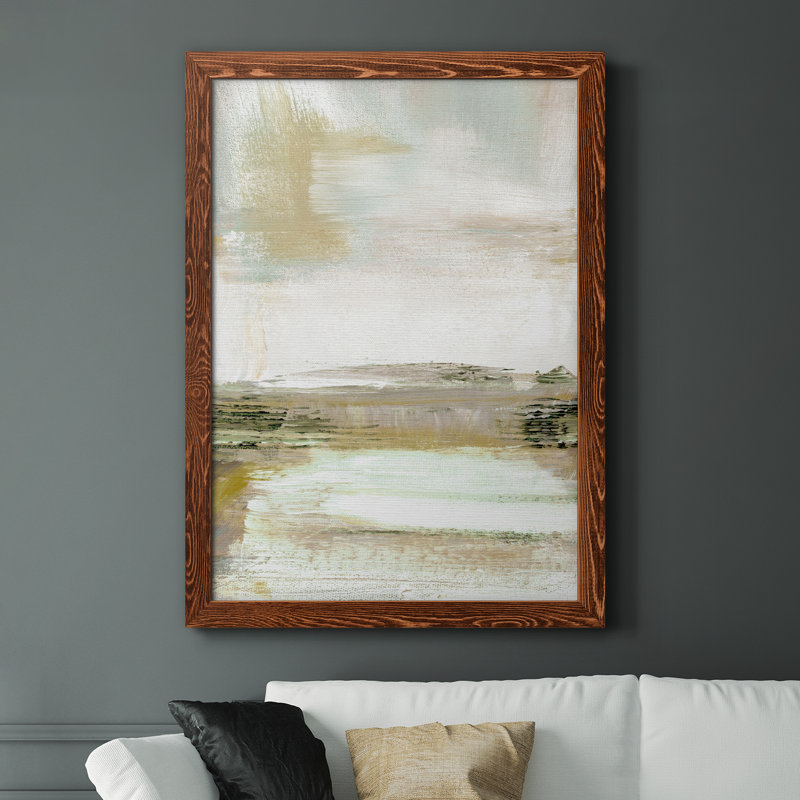 Summer Haze I - Peinture sur toile encadrée, H 37,5 po x l 27,5 po x P 1,5 po, Toile avec cadre érable