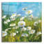  «Summer Field 2» par Danhui Nai, art mural en verre acrylique, 36 po x 36 po