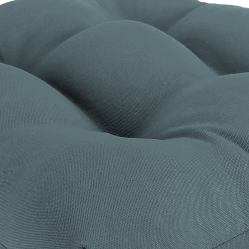Outdoor Wicker Seat Cushion, Cast Lagoon Polyester