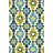 Blue Green Mixed Shape Pattern Creative Modern Decorative Washable Rug-1323464611