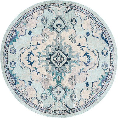 Tapis de style oriental bleu clair