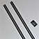 1150mm Black Low Profile Flex hinges, Fexible Living Hinges, Plexiglass, Continuous Acrylic Piano Hinges