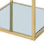 Petite table basse contemporaine en métal et verre - Argent-66151016-66151015