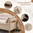 66"W Upholstered Flip Top Teddy Storage Bench King Size with Gold Legs,Curverd Armrest and 2 Pillows -1311331139-1320527178