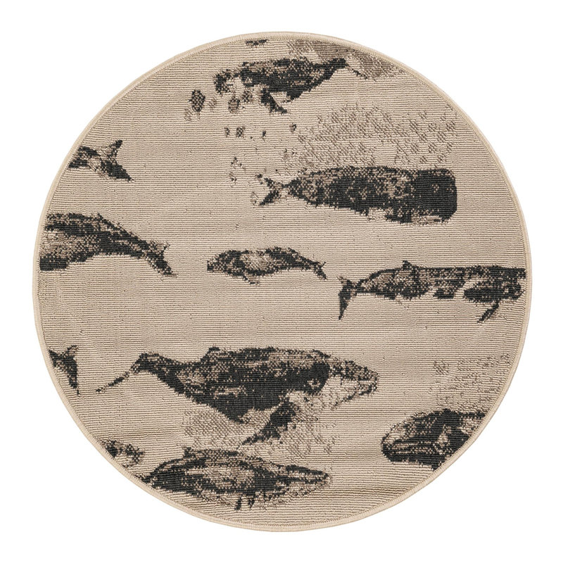 Angelys Indoor/Outdoor Area Rug, Round 3'1"