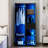 2-Door Wardrobe Armoire with LED Lights-2045492061