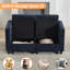 Canapé modulaire avec causeuse 58,3 po avec rangement sous le siège, chenille-413871702