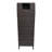 Keaton Modern 24.13-Gallon All-Weather Wicker/Metal Lidded Hideaway Outdoor Trash Can-103764196