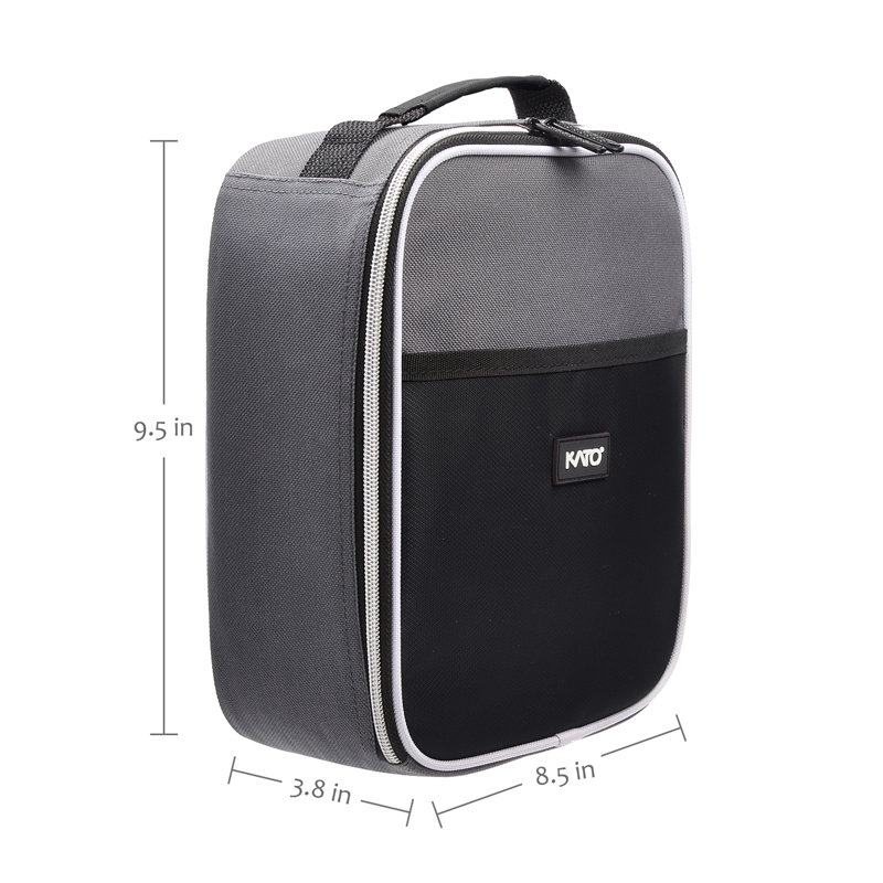 Petit sac-repas isolé Tirrinia, Noir