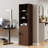 Farmhouse 71" Tall Bookshelf With Drawer, Narrow Bookcase With Adjustable Left/right Door, Adjustable Shelf, Freestanding Display Book Shelf For Bedroom,living Room, Office,-218571790