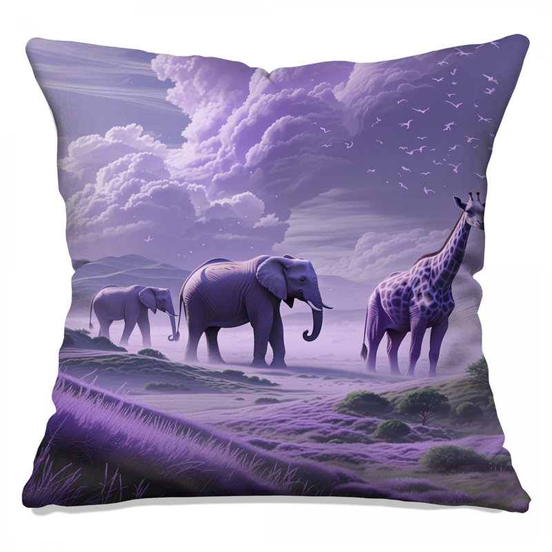 Coussins décoratifs mauves Savannah, 20 po x 20 po