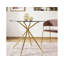 Aimiee Round Glass Top Dining Table