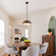 1-Light 15.7" Wide Modern Scandinavian-Style Wood-Like Pendant Lamp with Lamp Shade diffuser