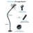 19-Inch Gooseneck Microphone Holder Stand, Desktop & Wall Mounted, Heavy Duty Flexible Microphone Arm Stand With Flange Mount Base, Ideal For Podium, Studio, Lecture, Podcast, Gaming, Streaming
