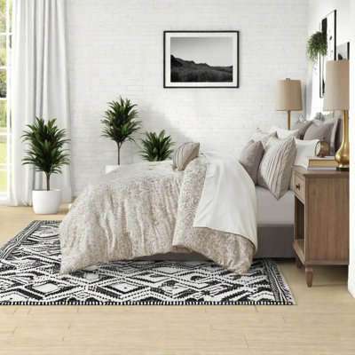 Ensemble de literie en jacquard luxueux 12 pièces, polyester kaki confortable