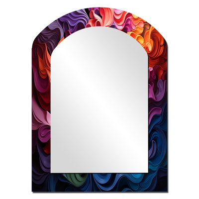 Opt Opt Vibrant Illusions II - Miroir mural multicolore