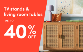 TV stand & living room table sale