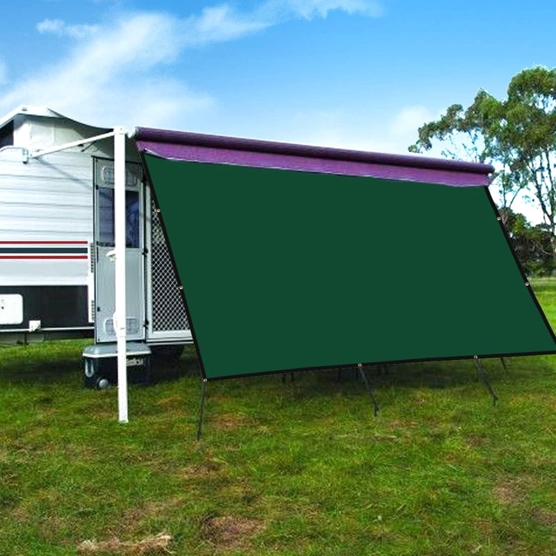 Dark 10Ftx16ft Rv Shade Panel Kit, High - Density , Protection, Long Term Durability, Suitable For Holidays, 90% Shading, Edge Grommets, Lightweight And Easy To Privacy Sun Screen In , Material,