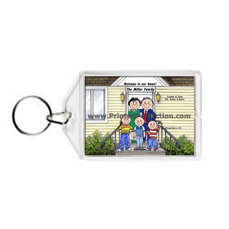 Porte-clés personnalisé Family Family, Couple - Three Boy