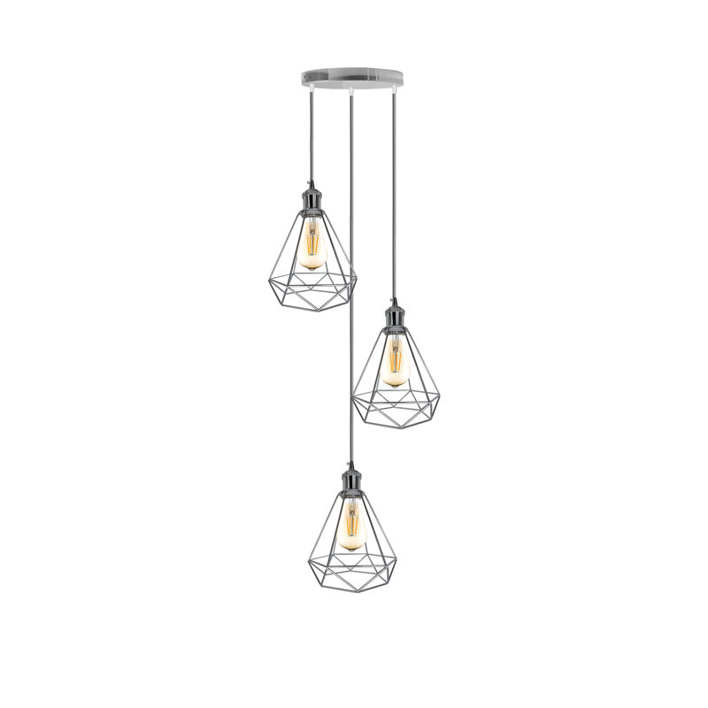 Khaydence 3 - Light Chrome Cluster Pendant, Yes