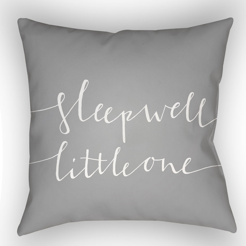 Outdoor Throw Pillow, 18" H x 18" W x 4" D, Gray