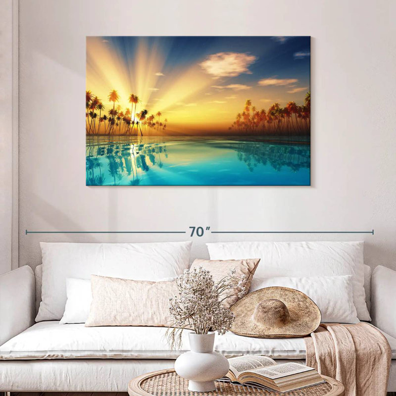 Gillard Palm Gillard Sun Rays, H 30 po x l 45 po