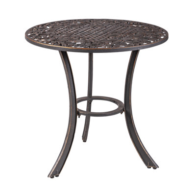Mielke Cast Iron Wildflower Patio Table