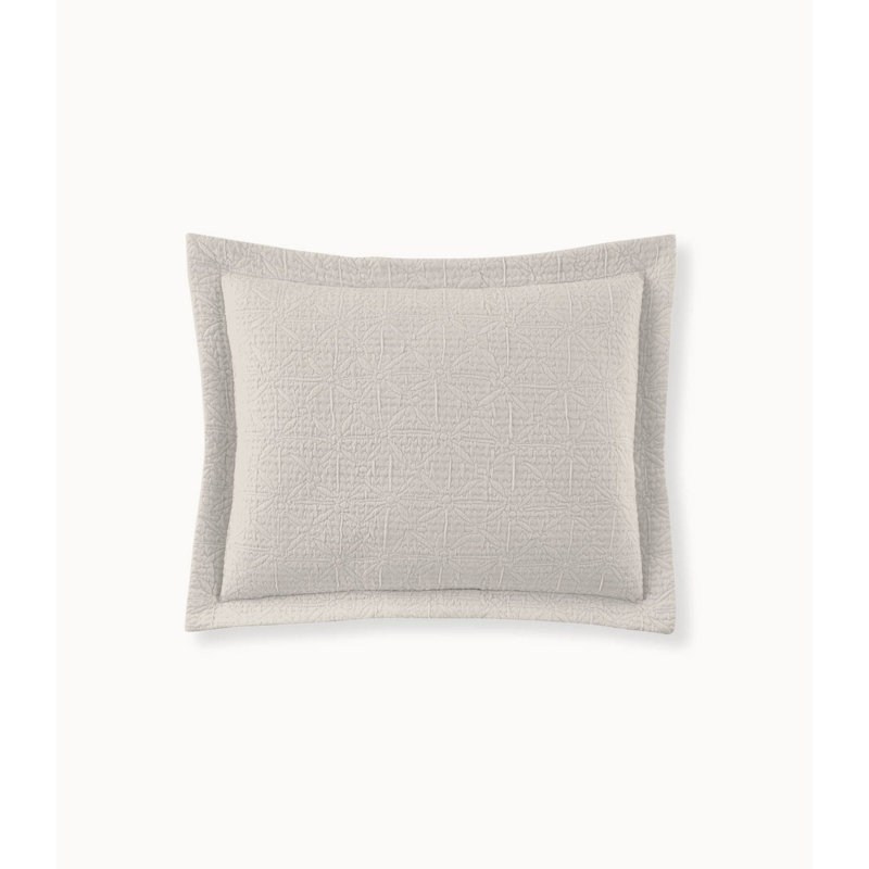 Olivia Matelassé Sham, Linen, Standard/Twin