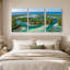 «Turquoise Mangrove Lagoon», ensemble d'art sur toile-131252409