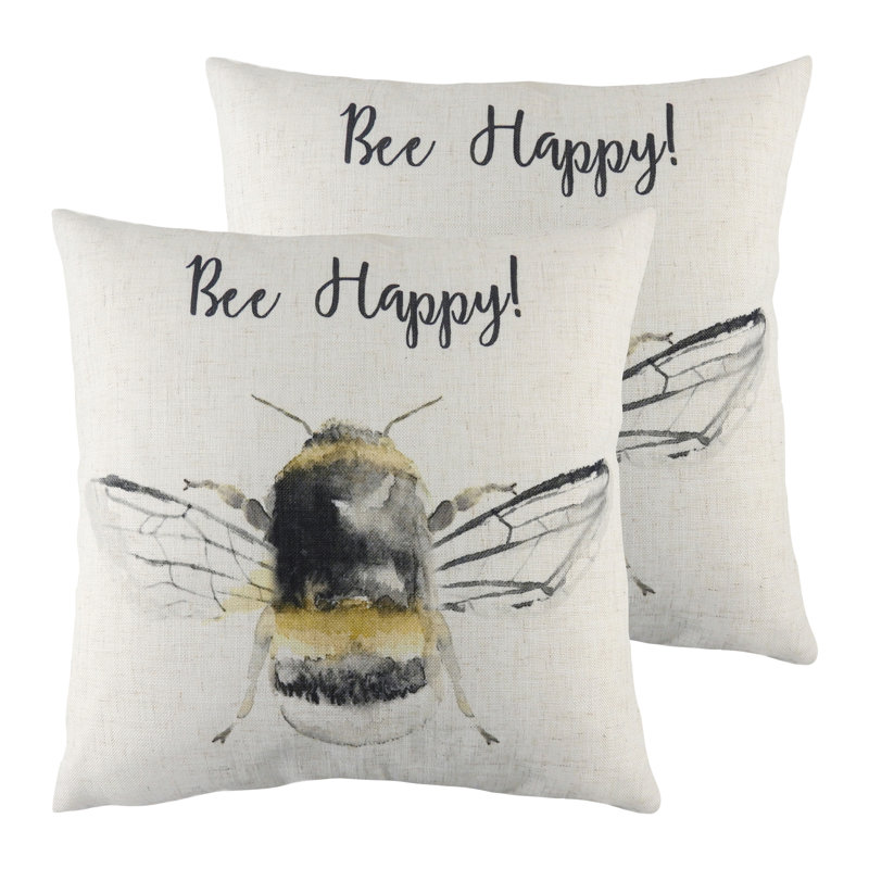 Boney Square Cushion, Polyester/Polyfill