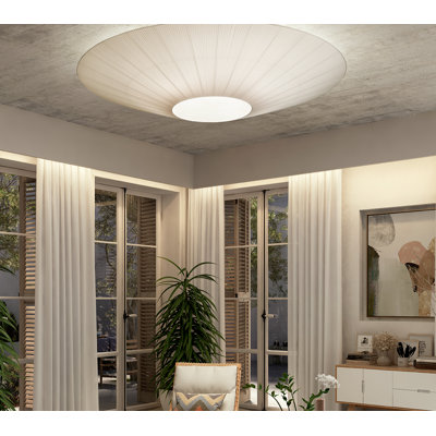 Siam Polyester Semi Flush Mount