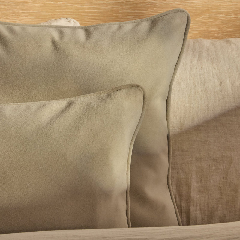 35x55cm Piped Edge Scatter Cushion Cover, Clay