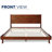 Juliahna Solid Wood Bed Frame with Artistic Patterned Headboard-89656998-89656997