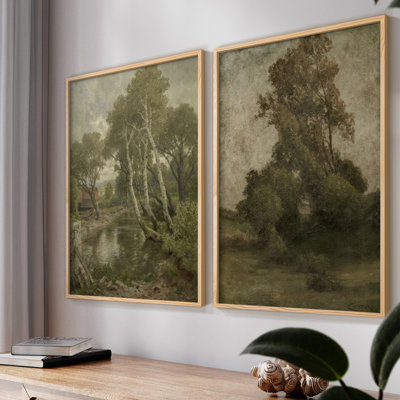 «Vintage Landscape XXV III», 2 pièces