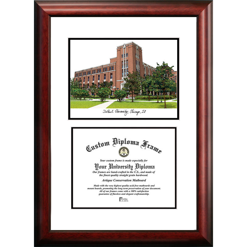 NCAA Scholar Diploma Picture Frame, DePaul Blue Demons, 17cm H x 21cm W x 2cm D